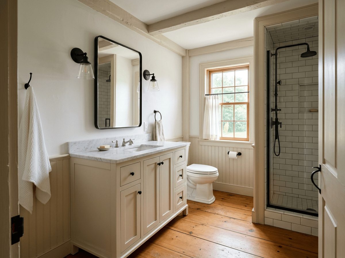 Bathroom Remodel after &mdash; master bath update completed in Medfield, MA by JP Creative Maintenance