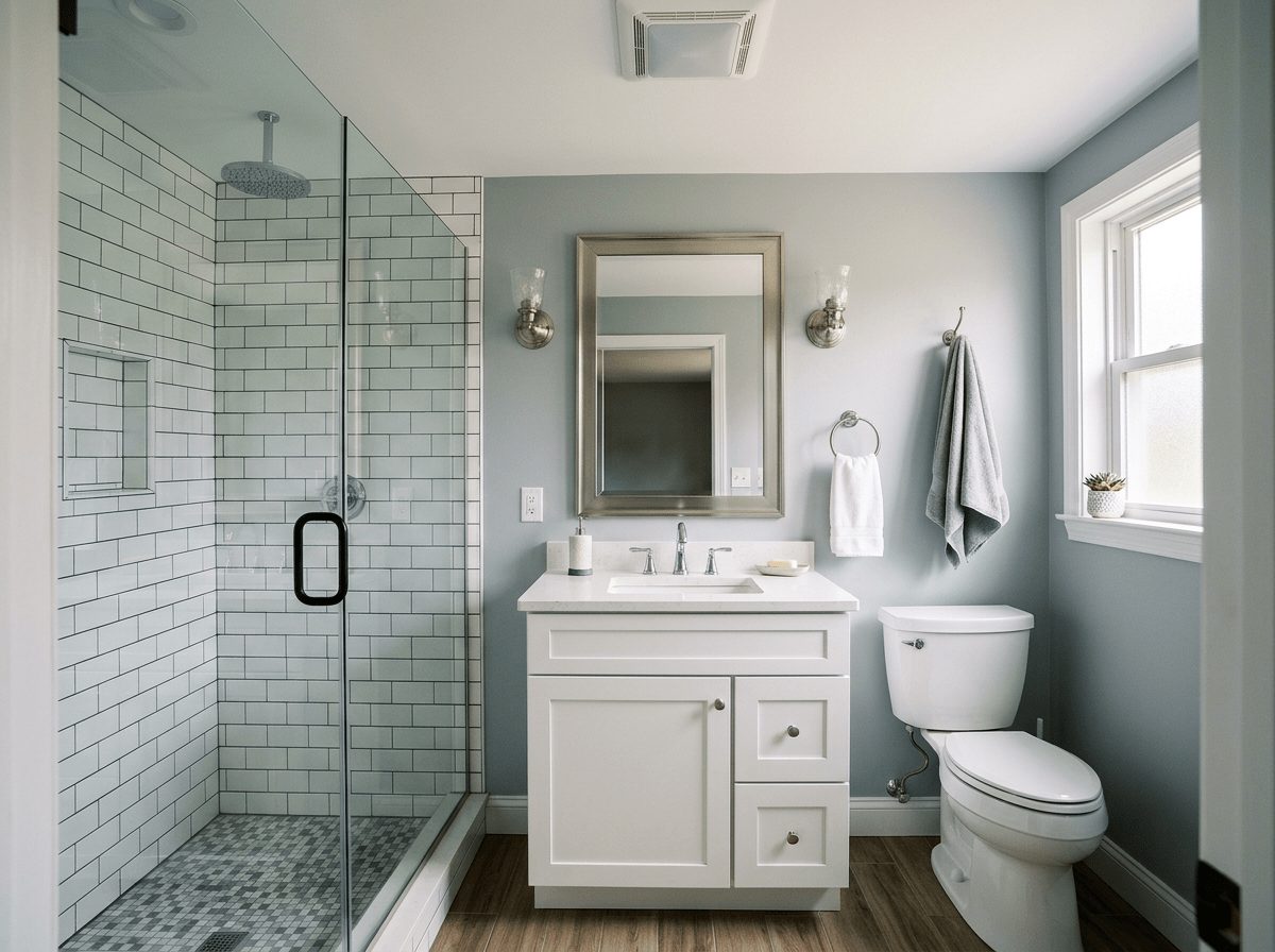 Bathroom Remodel after &mdash; full bathroom remodel completed in Bellingham, MA by JP Creative Maintenance
