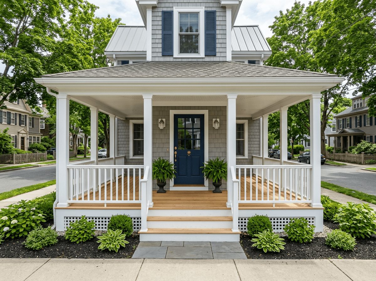 Deck & Porch after — deck rebuild completed in Natick, MA by JP Creative Maintenance