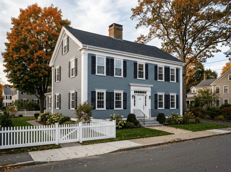 Exterior Painting after — full exterior repaint completed in Lexington, MA by JP Creative Maintenance