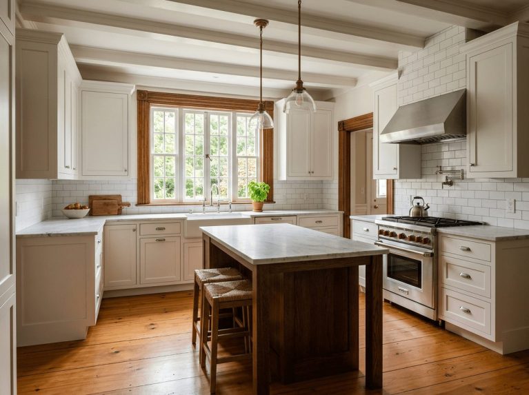 Kitchen Remodel after — full kitchen remodel completed in Newton, MA by JP Creative Maintenance