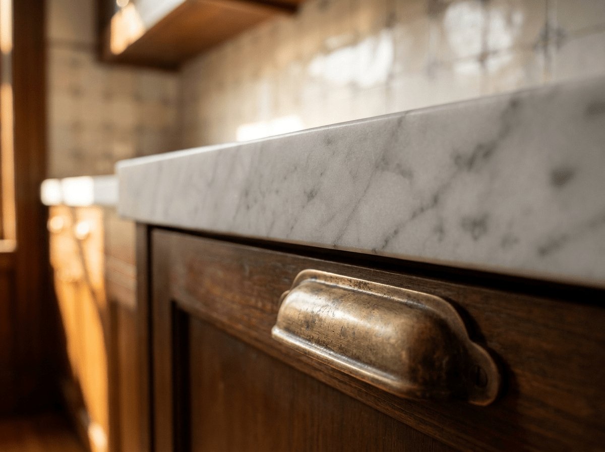 Cabinetry and countertop detail — Back Bay remodeling by JP Creative Maintenance