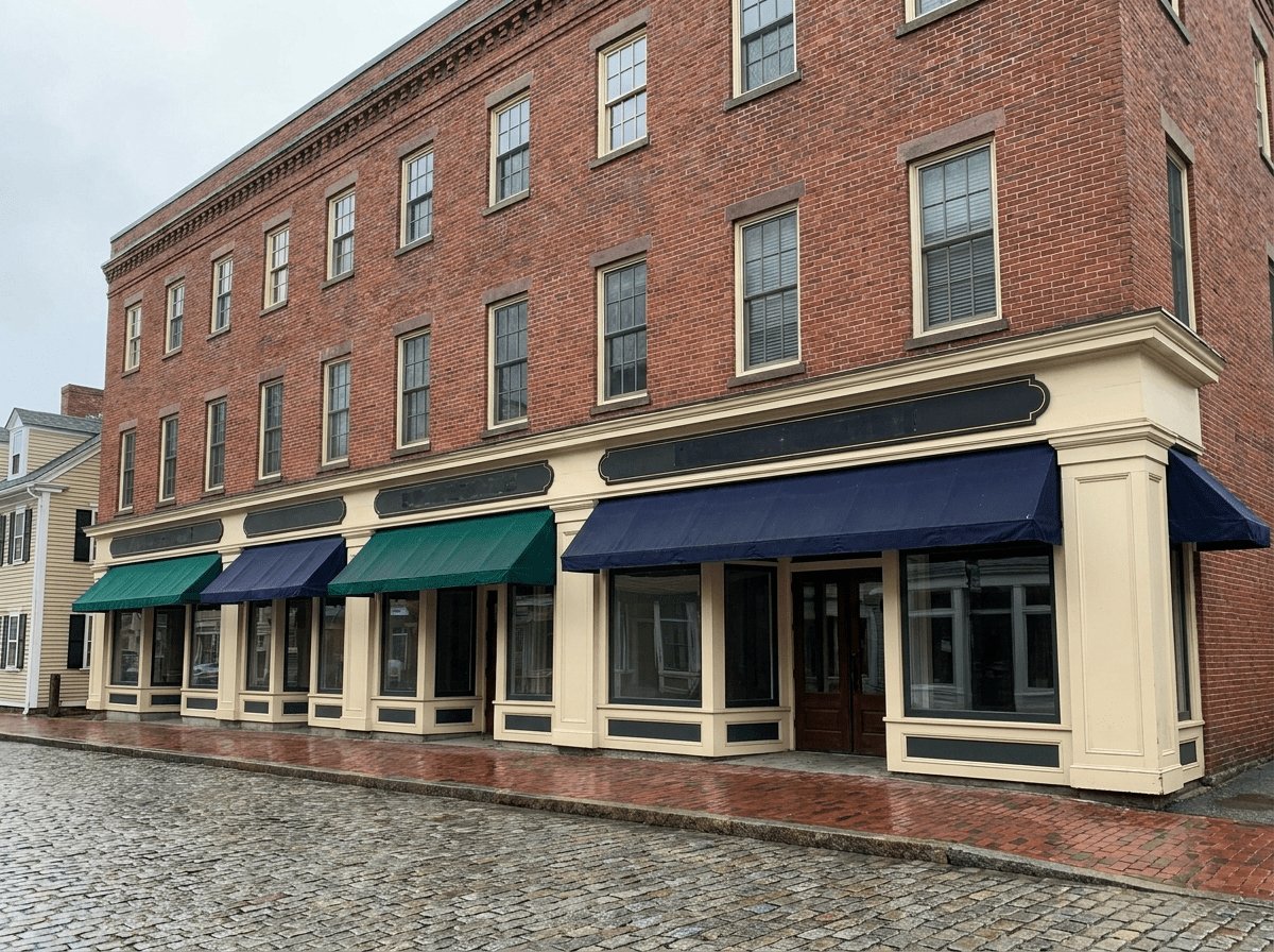 New England commercial storefront exterior maintenance and trim painting (1)