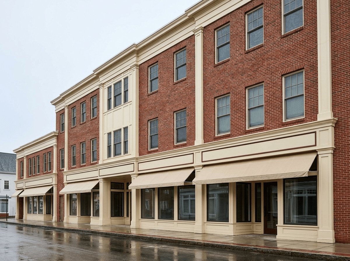 New England commercial storefront exterior maintenance and trim painting (2)