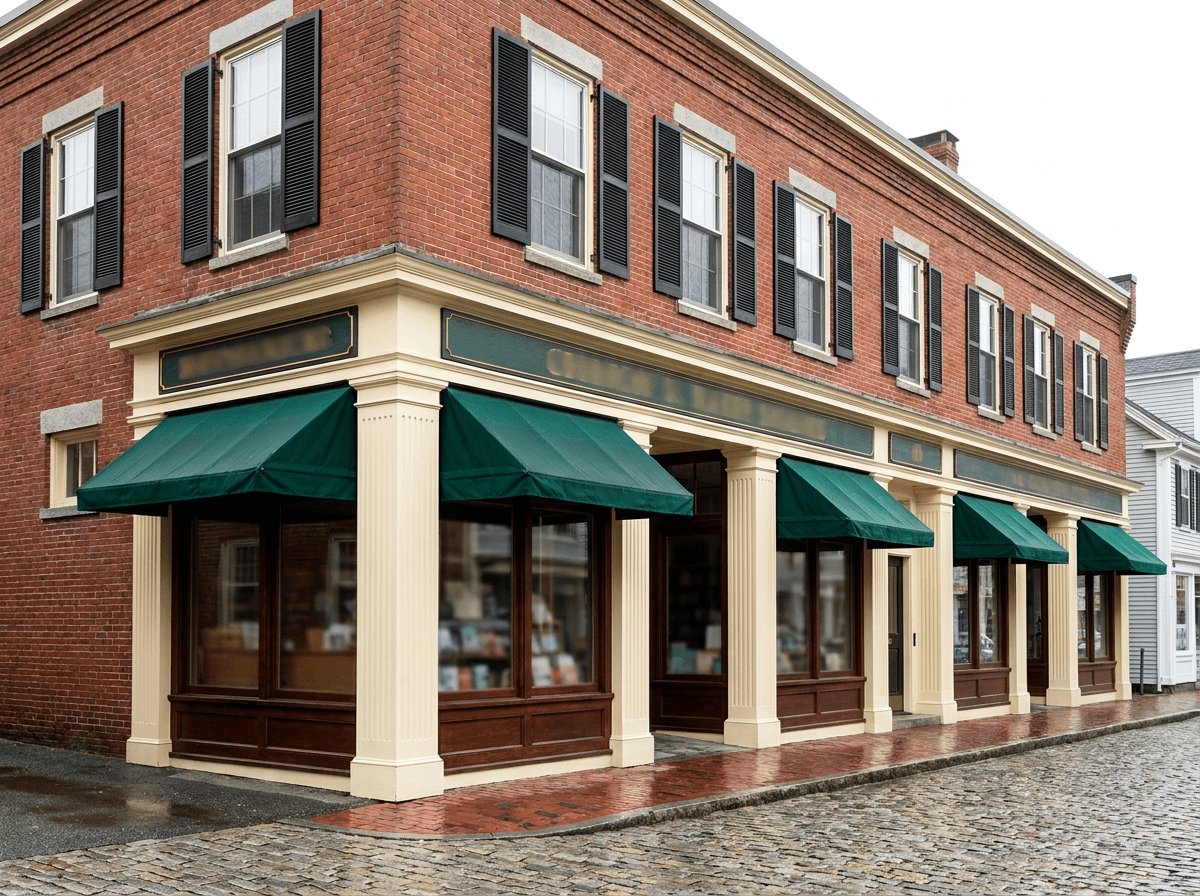 New England commercial storefront exterior maintenance and trim painting (3)