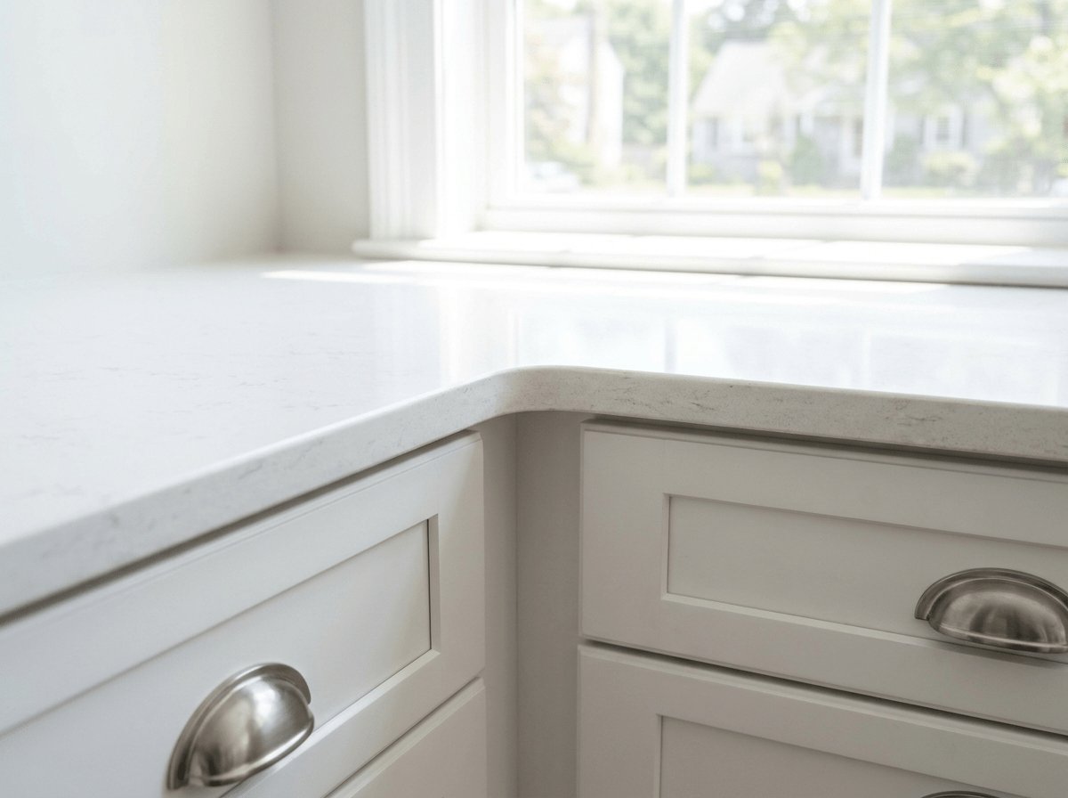 Cabinetry and countertop detail — Hopkinton remodeling by JP Creative Maintenance