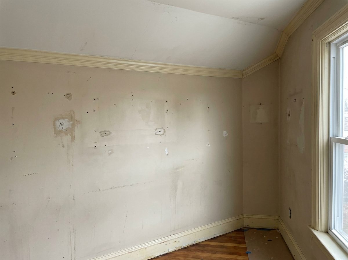 Before: interior painting improvement in a Massachusetts home by JP Creative Maintenance