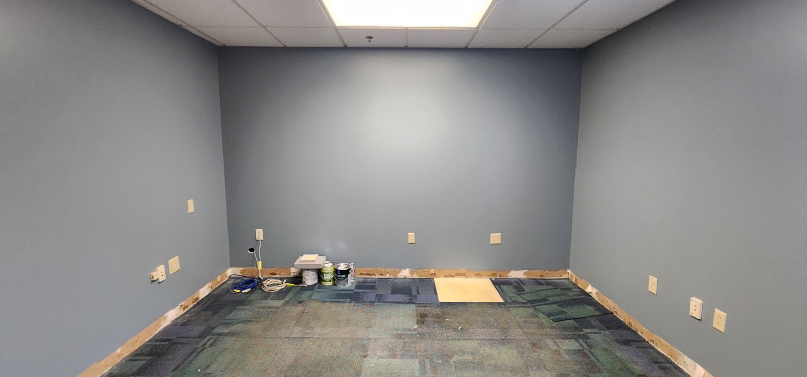 Pediatric office and educational facility renovation in Auburn, MA - painting and LVP flooring by JP Creative Maintenance (6)
