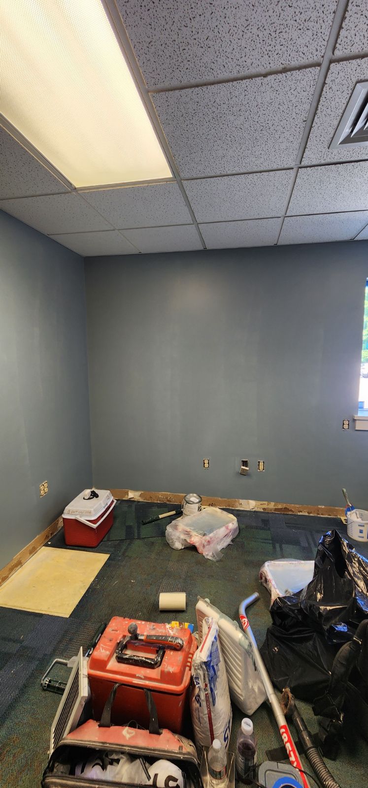 Pediatric office and educational facility renovation in Auburn, MA - painting and LVP flooring by JP Creative Maintenance (4)
