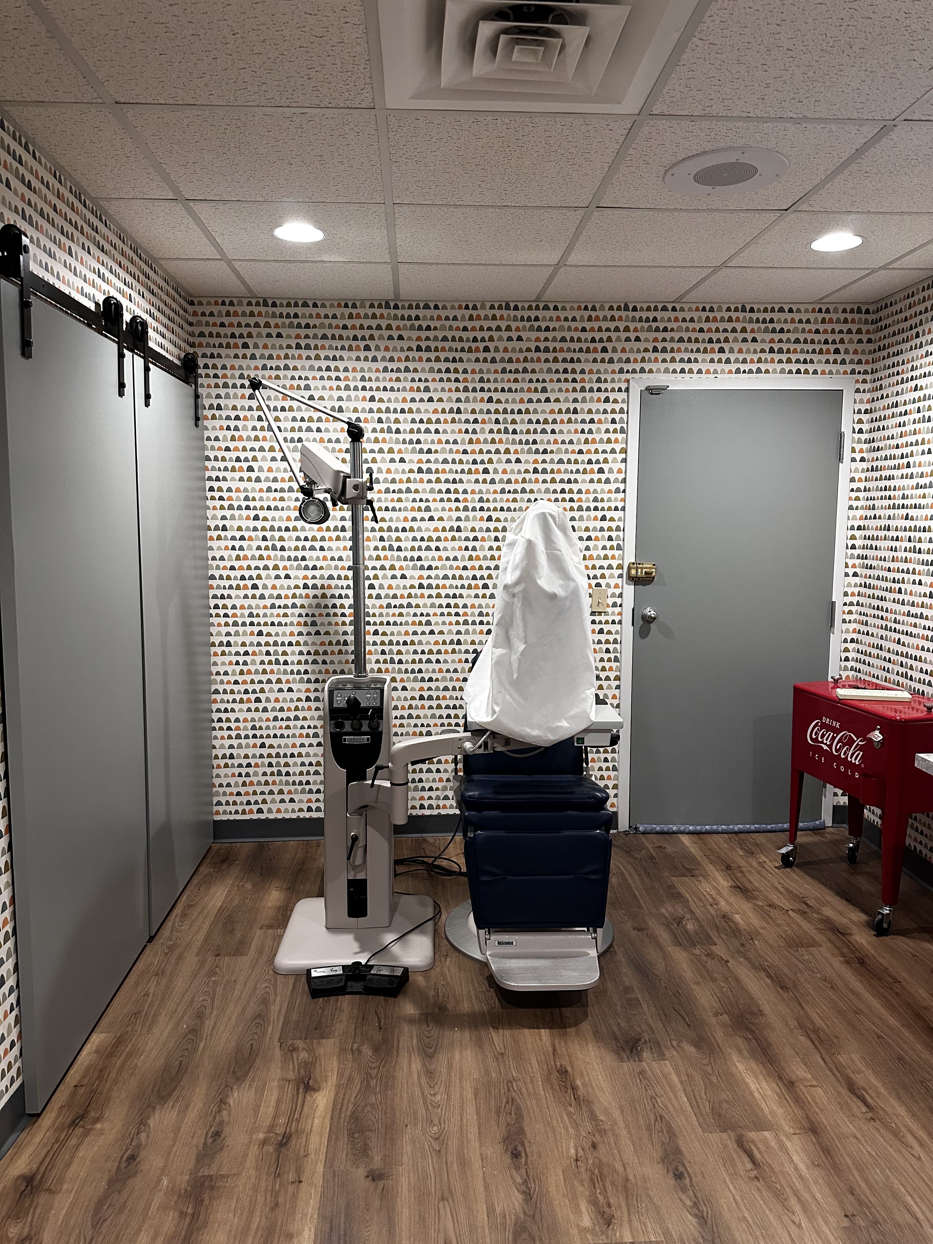 Commercial office renovation in Worcester, MA - LVP flooring, wallpaper removal, skim coating, and painting by JP Creative Maintenance (13)