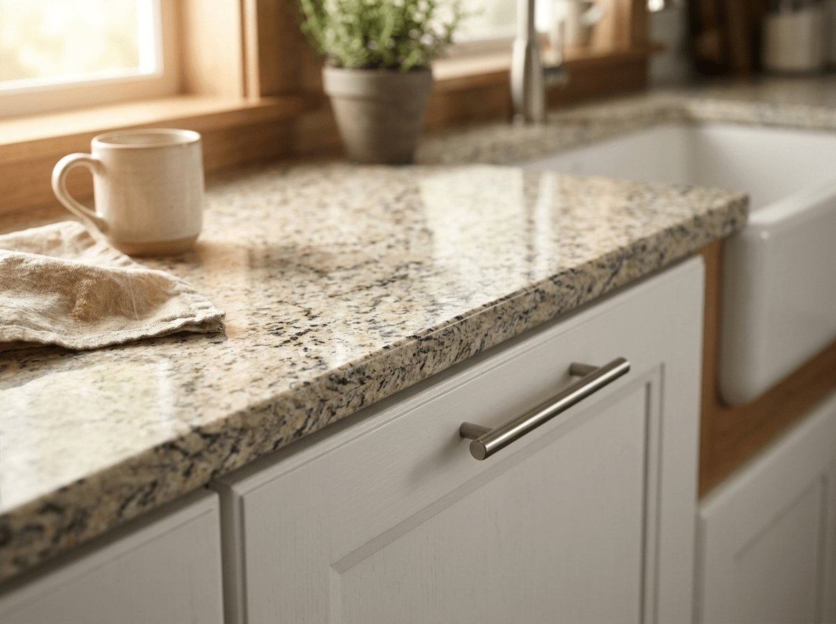 Cabinetry and countertop detail — Millis remodeling by JP Creative Maintenance