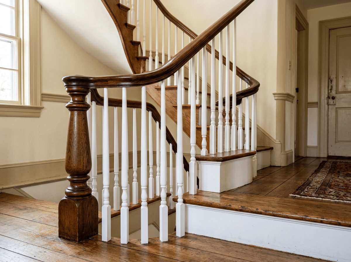 Stair Rail Repair in Cambridge, MA — handyman and home improvement work by JP Creative Maintenance