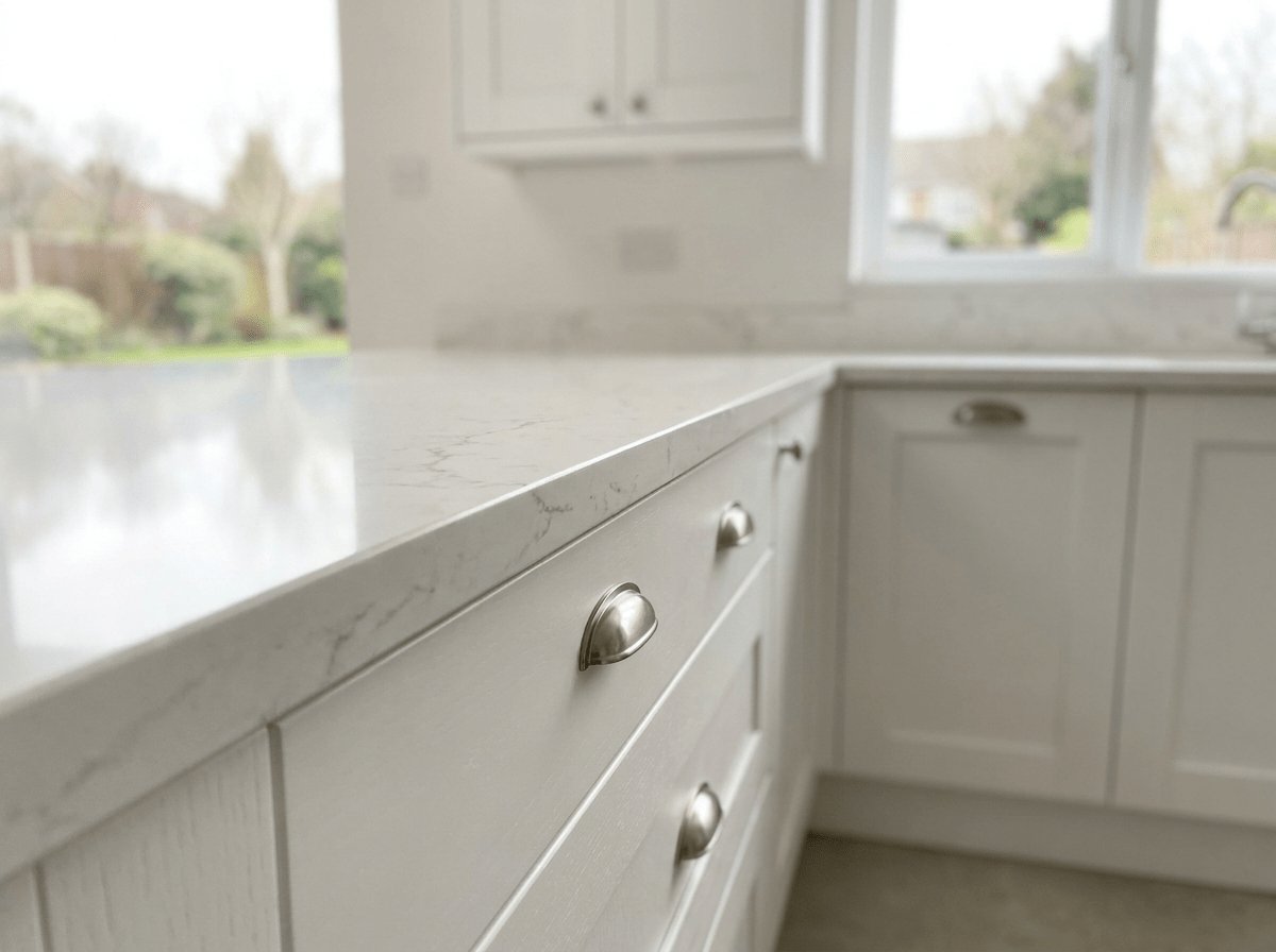 Cabinetry and countertop detail — Natick remodeling by JP Creative Maintenance